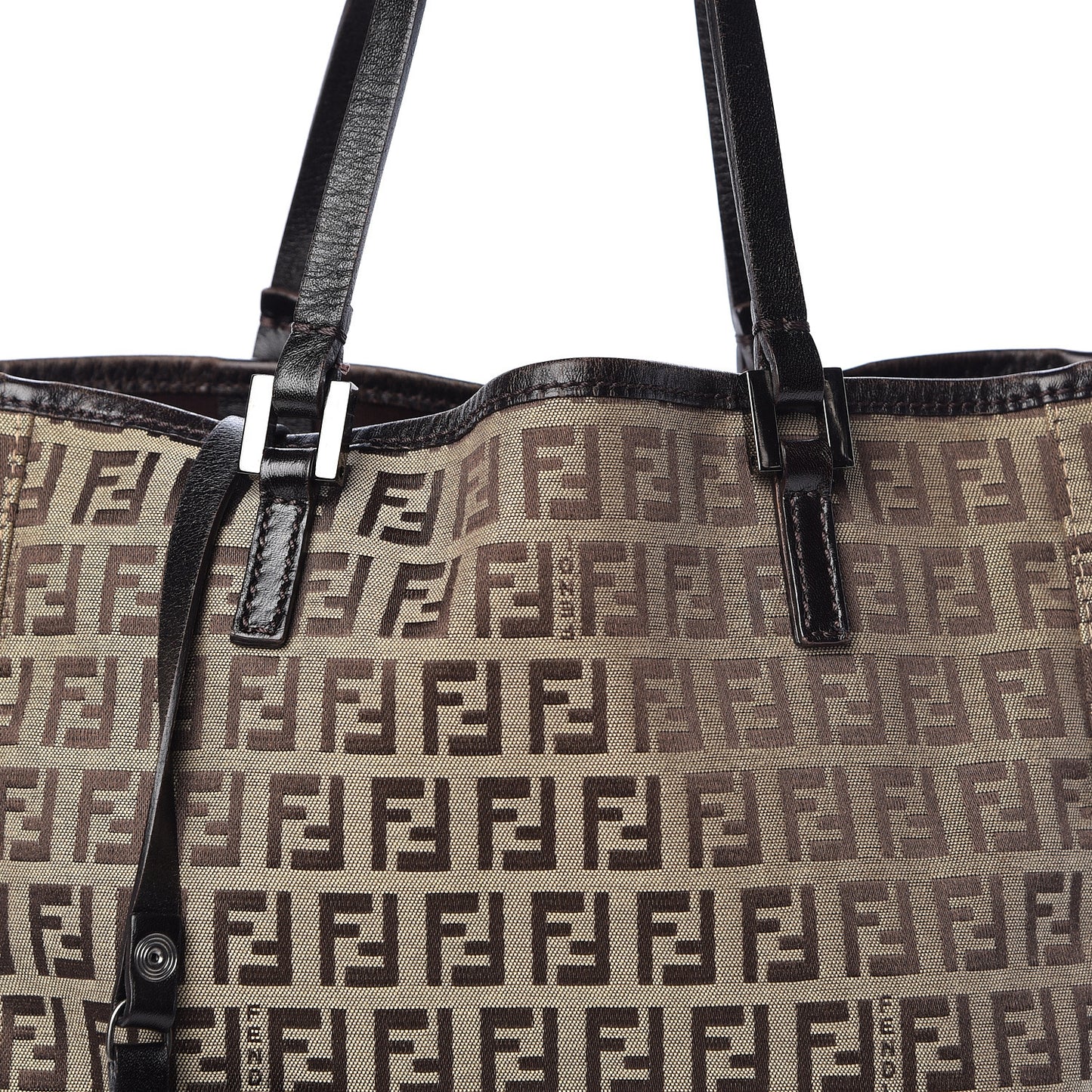 Zucchino Shopping Tote Mogano Panna Brown