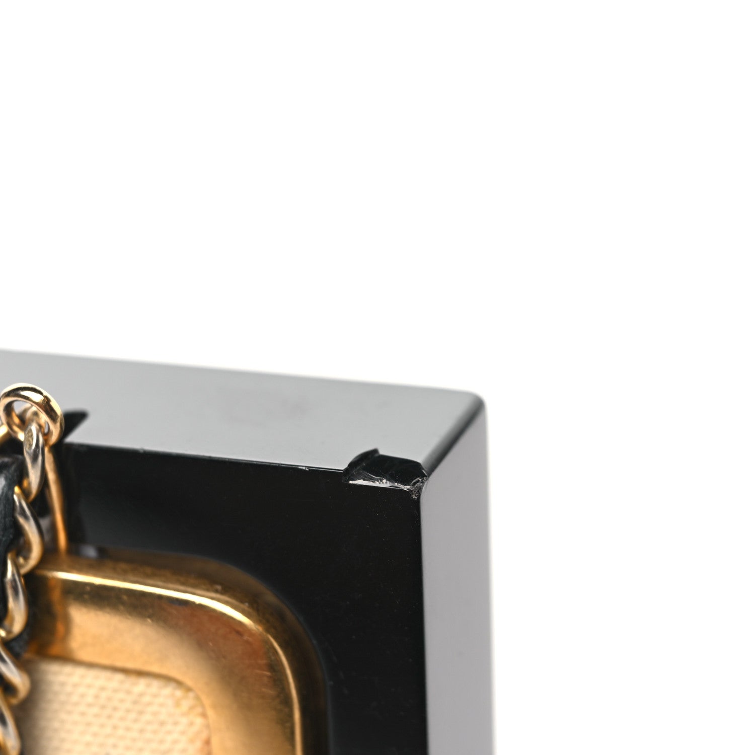 Chanel Plexiglass Lambskin Framed Flap Bag Clutch Black 14 of 14