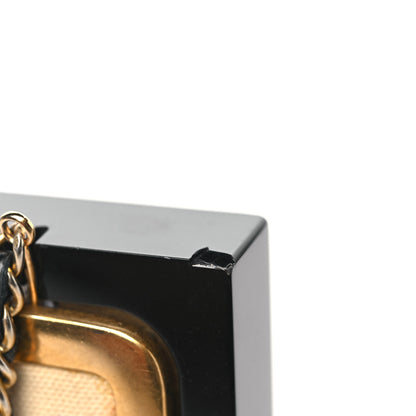 Chanel Plexiglass Lambskin Framed Flap Bag Clutch Black 14 of 14