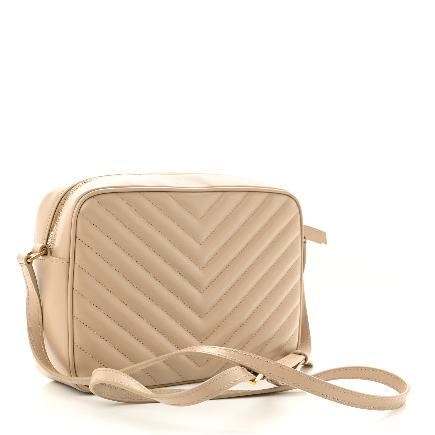 Calfskin Matelasse Monogram Lou Camera Bag Dark Latte