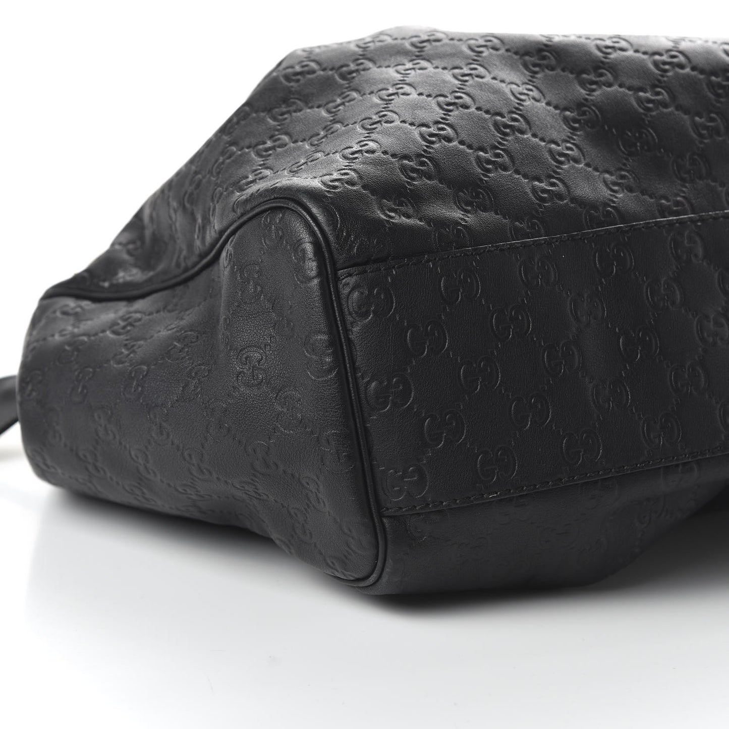 Guccissima Vitello Tender Large Sukey Tote Black