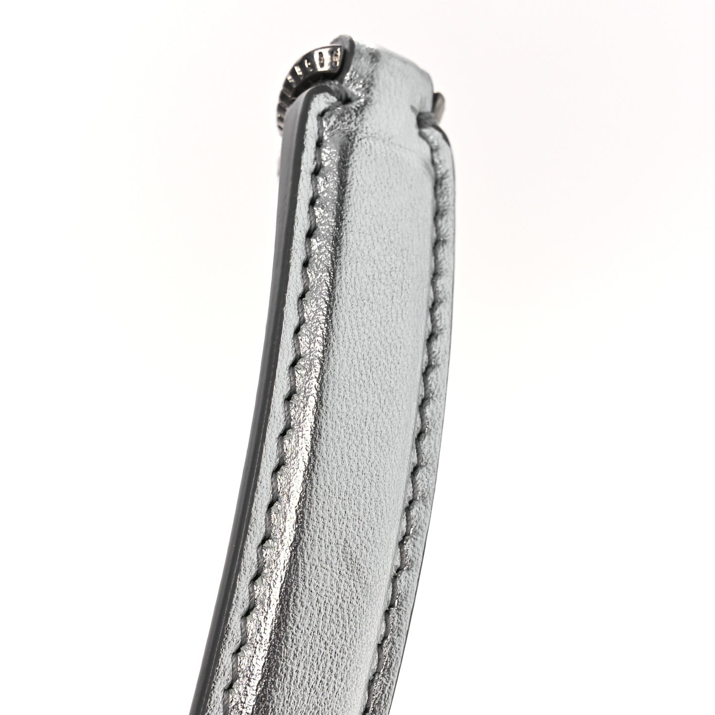 Metallic Nappa Quilted Mini Devotion Crossbody Bag Silver