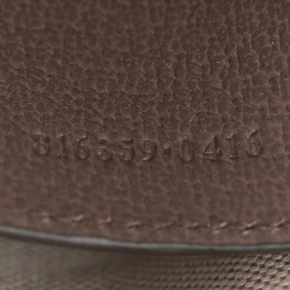 Gucci GG Supreme Monogram Textured Dollar Calfskin Mini Ophidia Shoulder Bag Beige Ebony New Acero 7 of 10