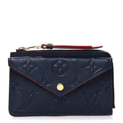 Louis Vuitton Empreinte Recto Verso Card Holder Marine Rouge 1 of 8