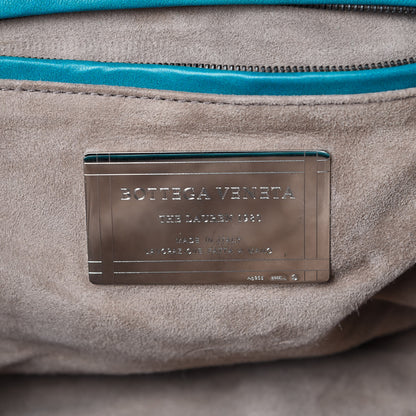 Bottega Veneta Nappa Intrecciato The Lauren 1980 Clutch Aqua 5 of 7