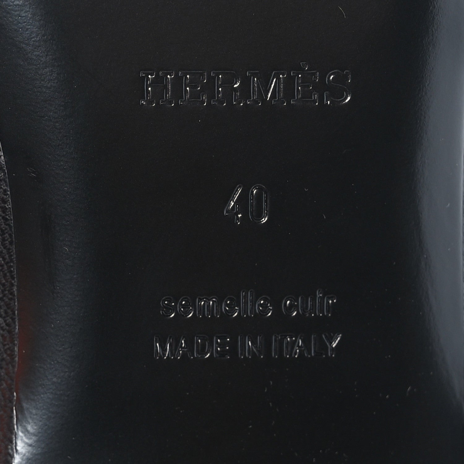 Hermes Goatskin Oz Mules 40 Black 8 of 9