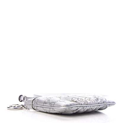 Gucci Metallic Guccissima Small Crossbody Bag Silver 4 of 10