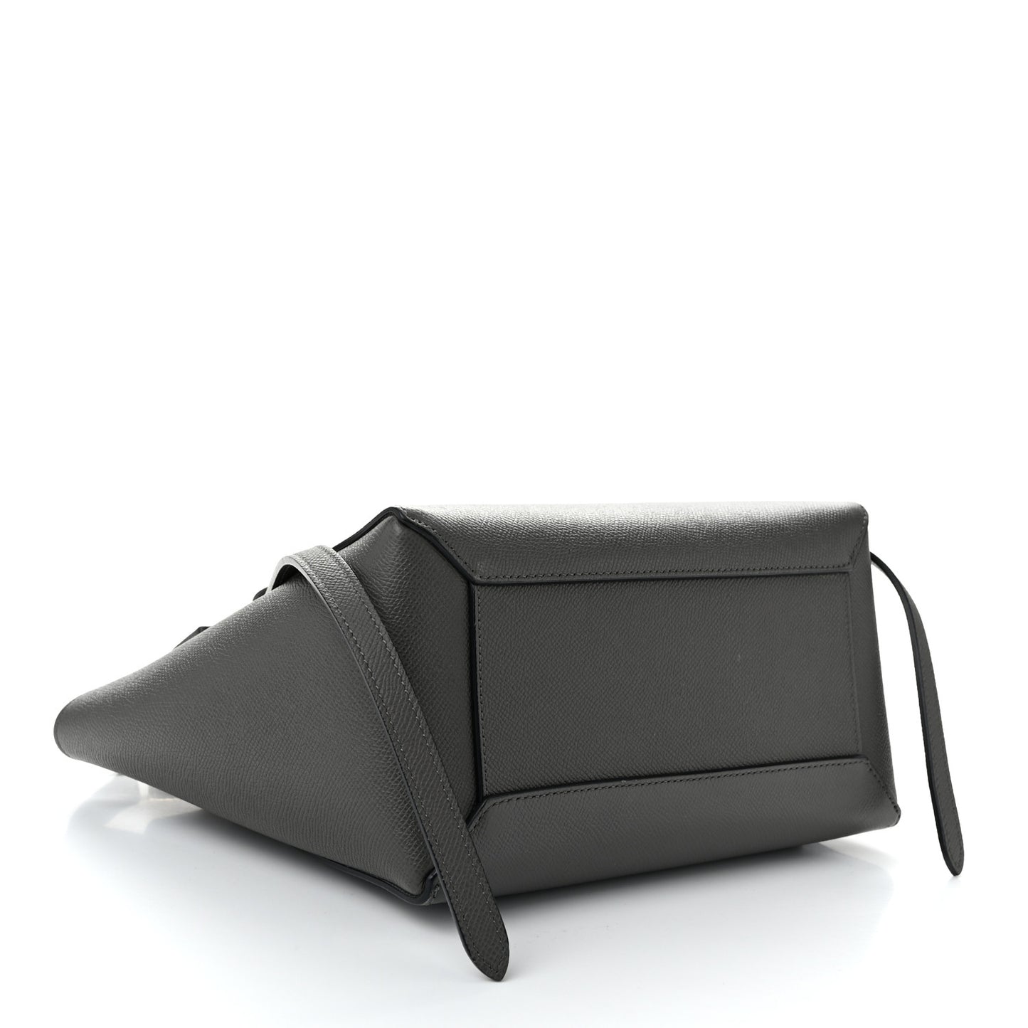 Grained Calfskin Micro Belt Bag Grey