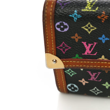 Louis Vuitton Monogram Multicolor Porte Tresor International Wallet Black 28 of 38