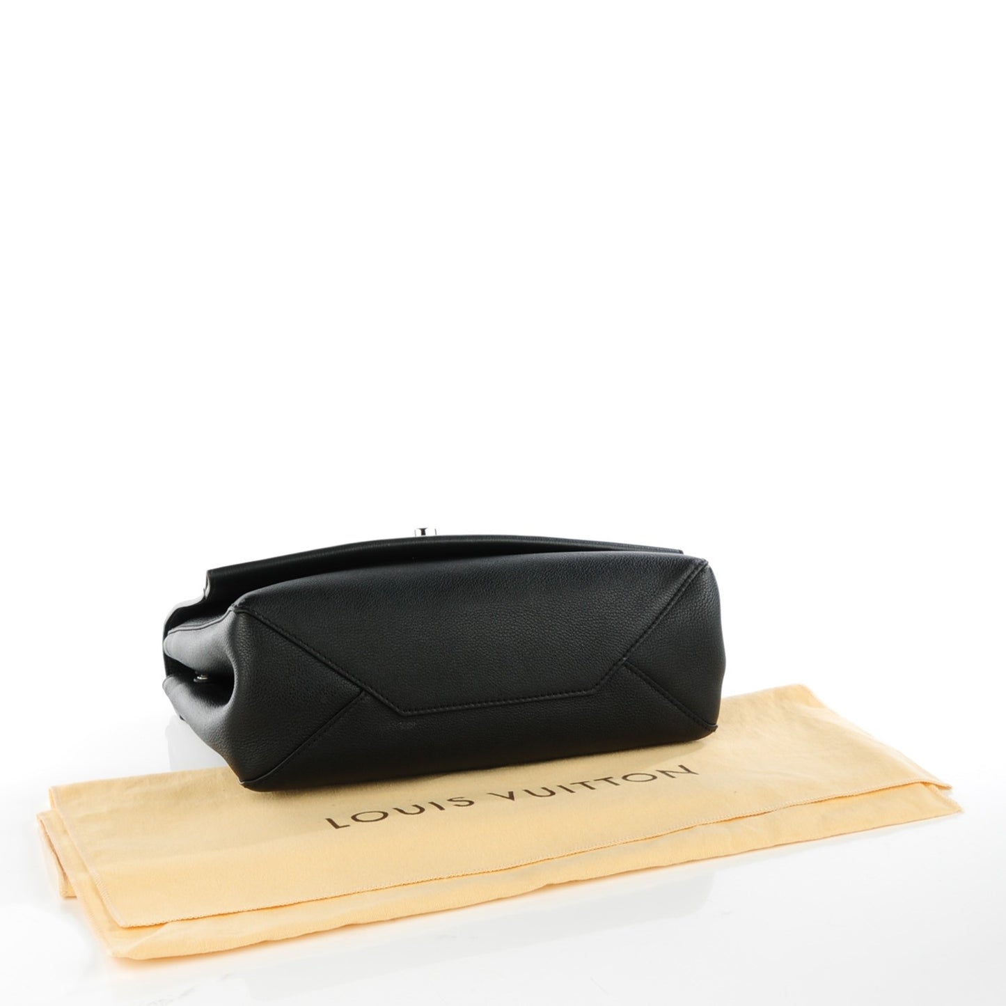 Calfskin Lockme II Top Handle Black