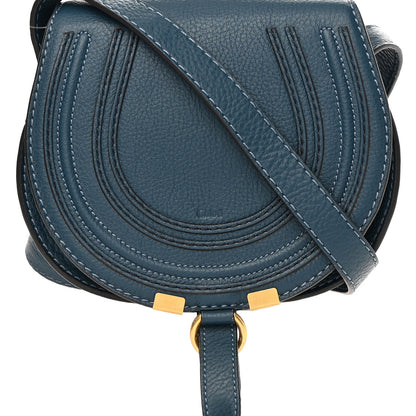 Chloe Calfskin Mini Marcie Round Crossbody Bag Royal Navy 5 of 11