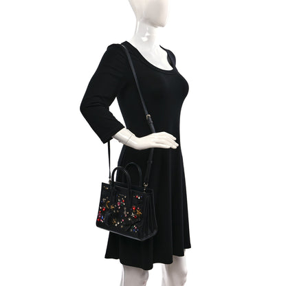 Saint Laurent Calfskin Crystal Embellished Nano Sac de Jour Black 2 of 12