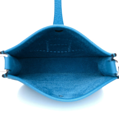 Hermes Taurillon Clemence Evelyne TPM Bleu Frida 5 of 11