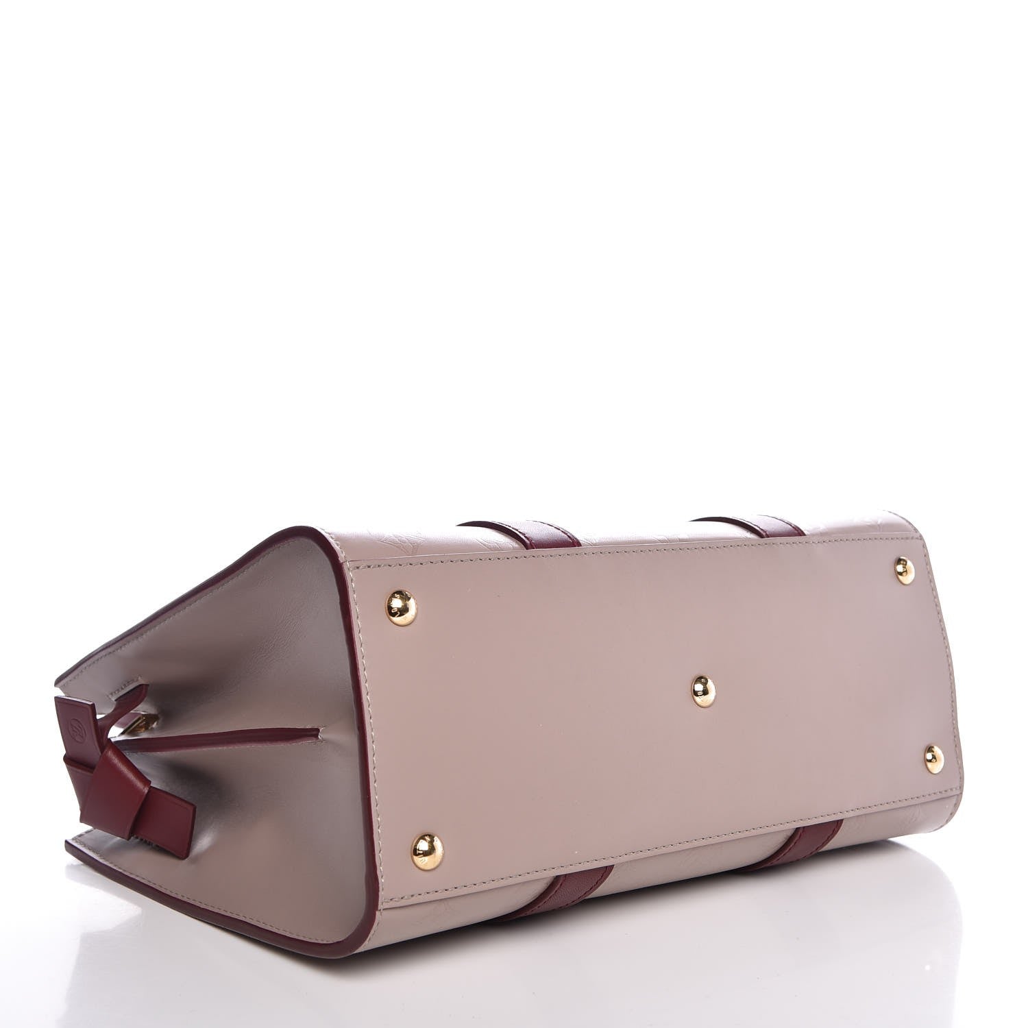 Louis Vuitton Monogram Cuir Plume Very Tote MM Mastic Raisin 7 of 8