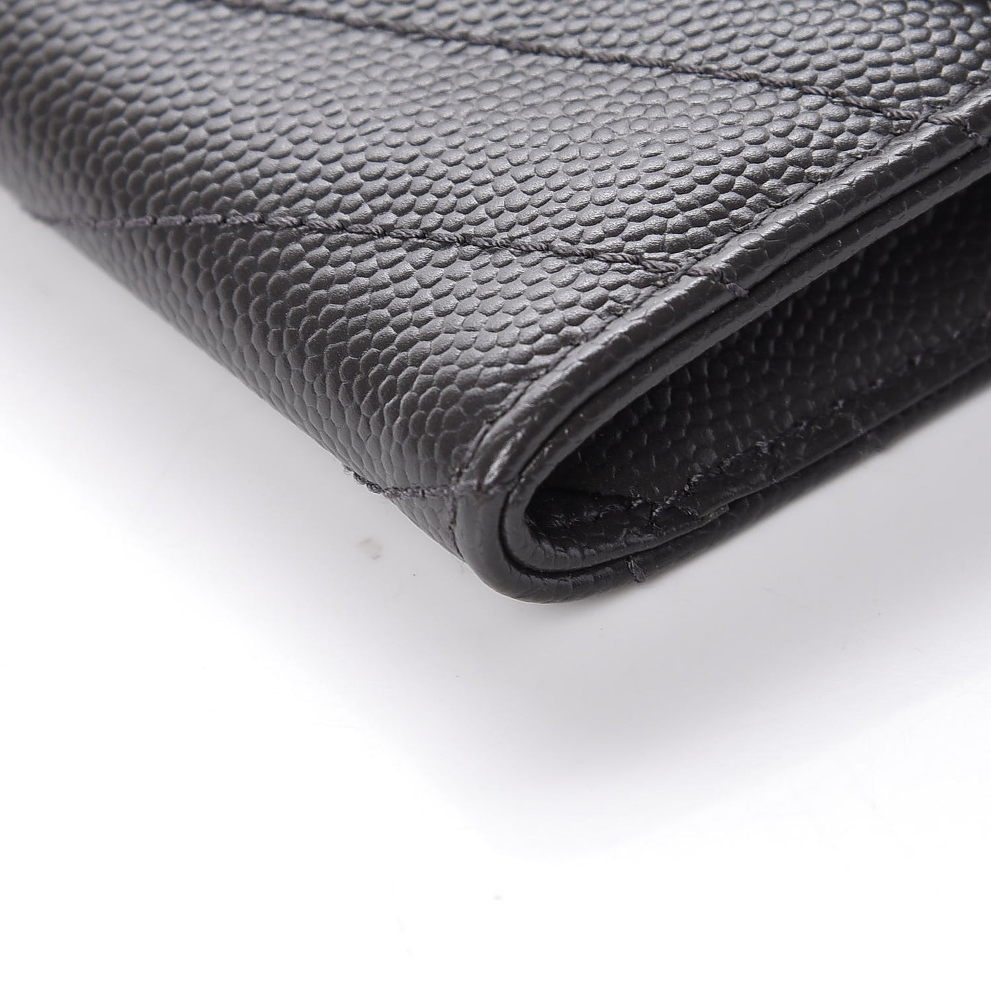 Grain De Poudre Matelasse Chevron Small Monogram Envelope Wallet Earth