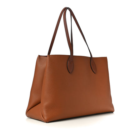 Louis Vuitton Grained Calfskin Lockme Shopper Chataigne 3 of 9
