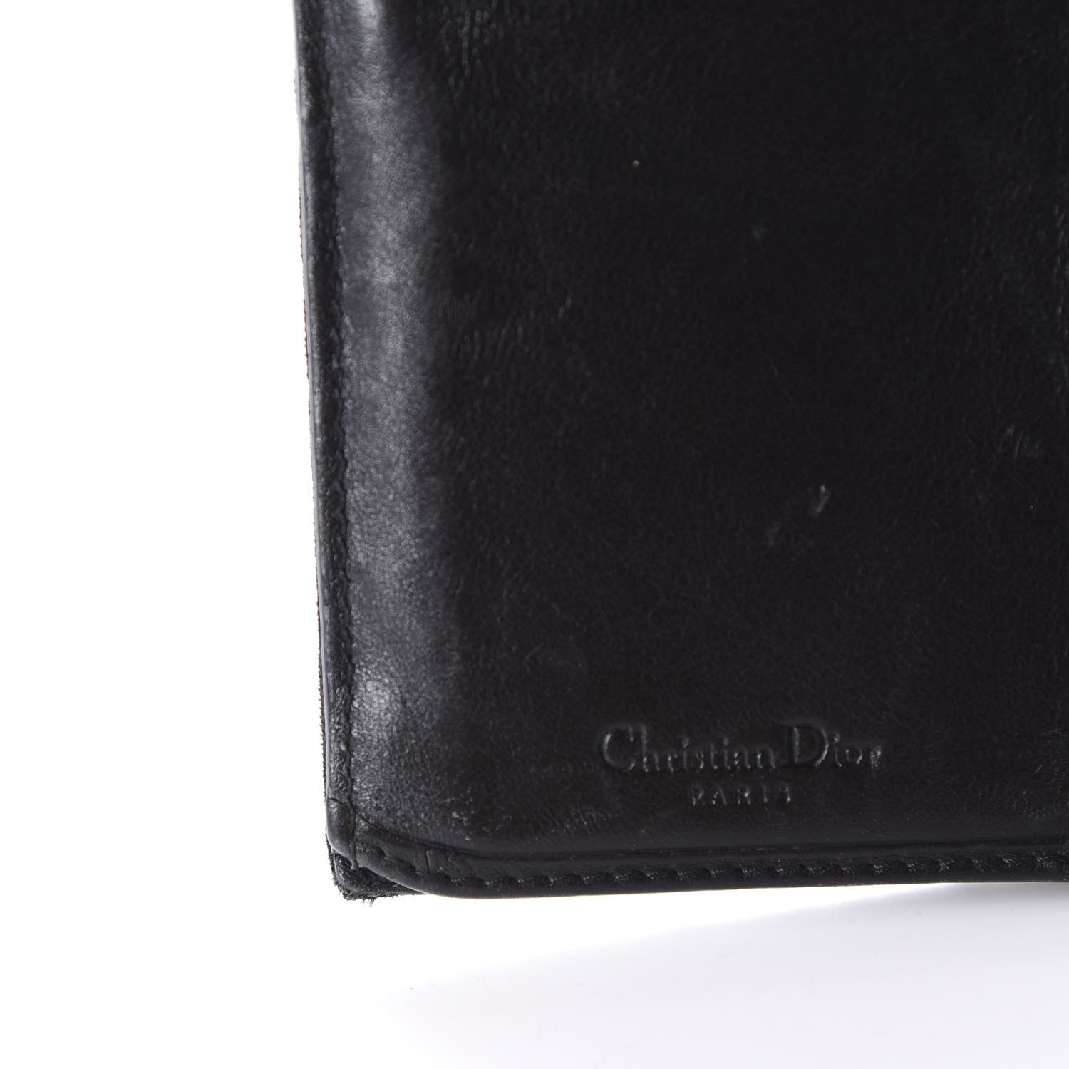 Christian Dior Monogram Saddle Wallet Black 10 of 12