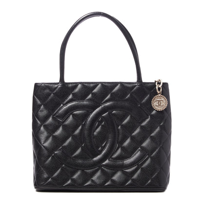 Chanel Caviar Quilted Medallion Tote Black 1 of 11