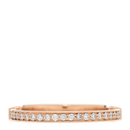 Tiffany 18K Rose Gold Diamond Lock Ring 50 5.5 3 of 6