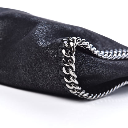 Stella McCartney Shaggy Deer Embroidered Palm Tree Mini Falabella Tote Black 9 of 10