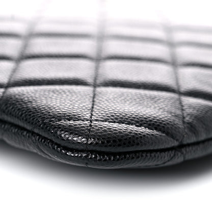 Chanel Caviar Quilted Medium Cosmetic Case Black 6 of 9