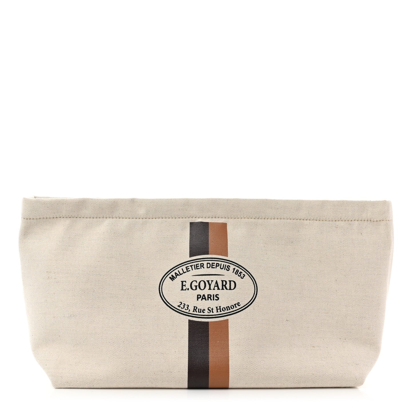 Canvas Necessaire Organizer Pouch Off White