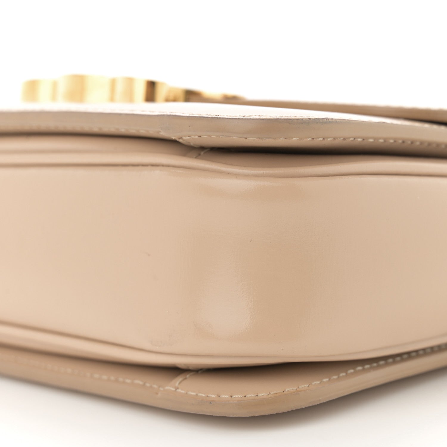 Celine Shiny Calfskin Teen Triomphe Nude 10 of 17