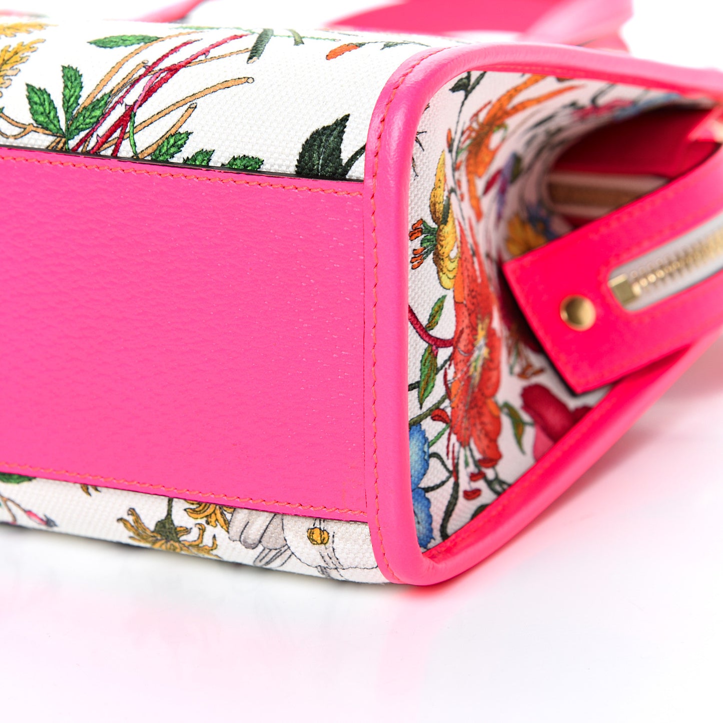 Canvas Medium Flora Tote Fuchsia
