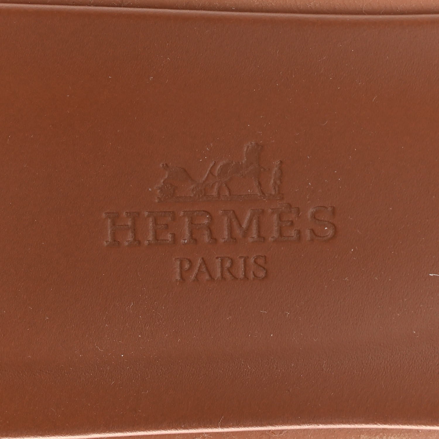 Hermes Box Calfskin Oran Sandals 38.5 Gold 6 of 7