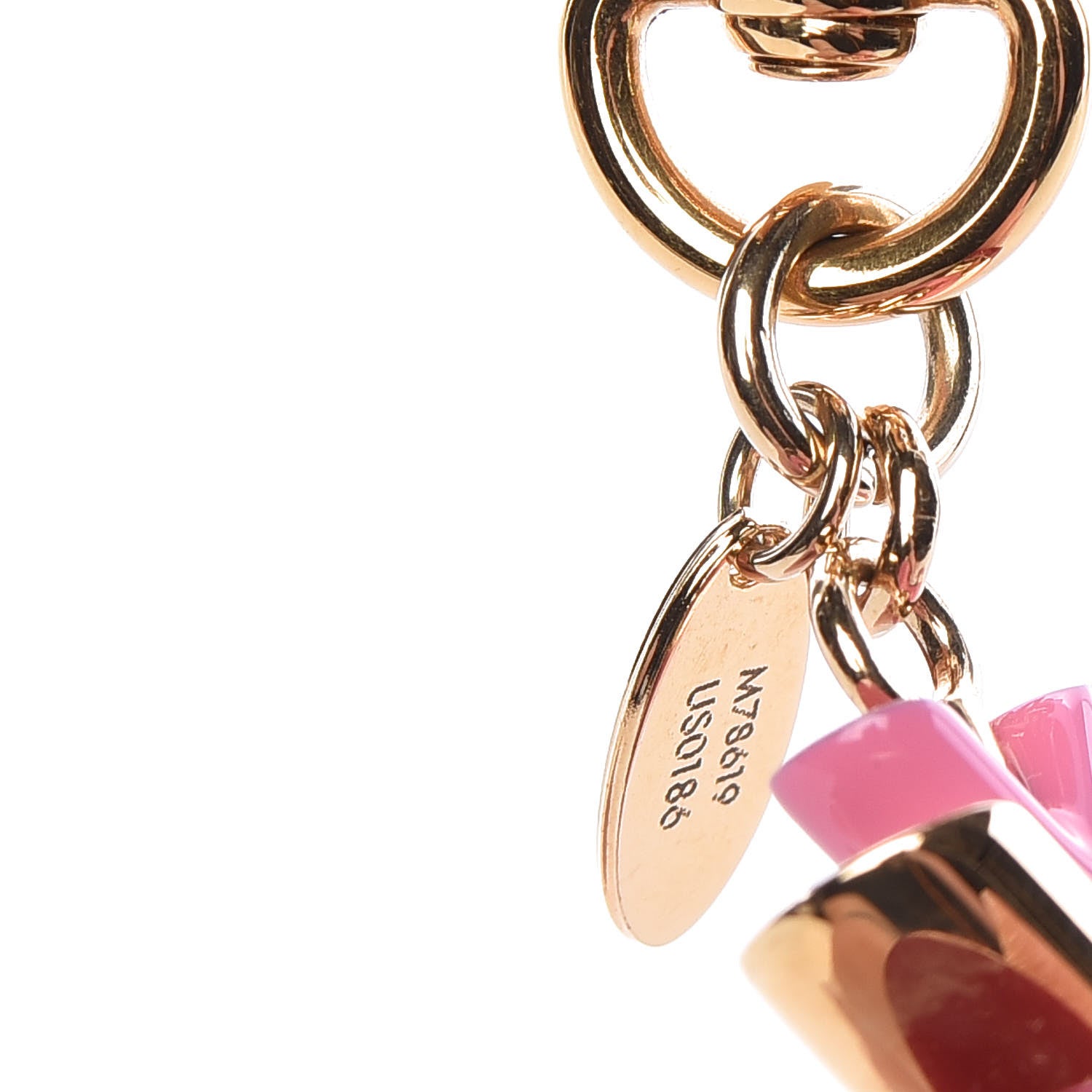 Louis Vuitton Jingle V Bag Charm Key Holder Pink 4 of 5