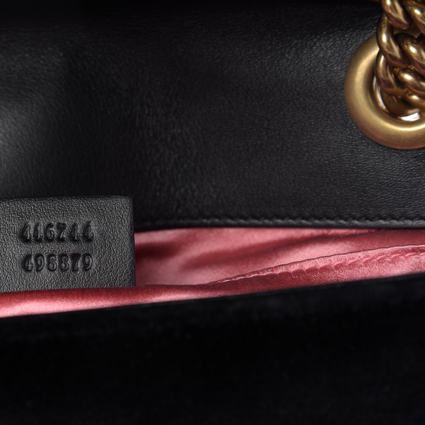 Velvet Matelasse Mini GG Marmont Shoulder Bag Black