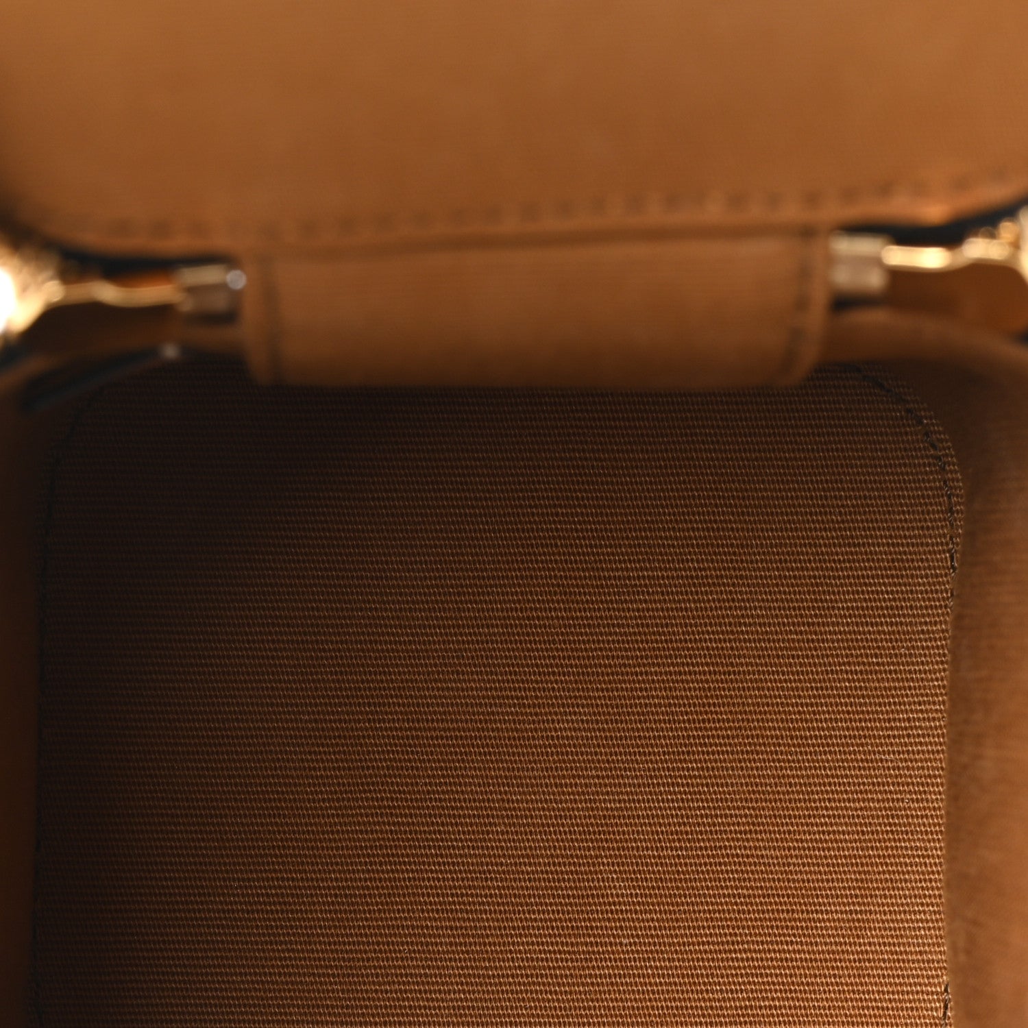 Celine Triomphe Canvas Calfskin Mini Vanity Case Tan 5 of 10