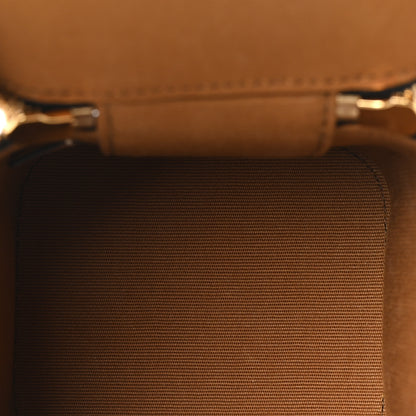 Celine Triomphe Canvas Calfskin Mini Vanity Case Tan 5 of 10