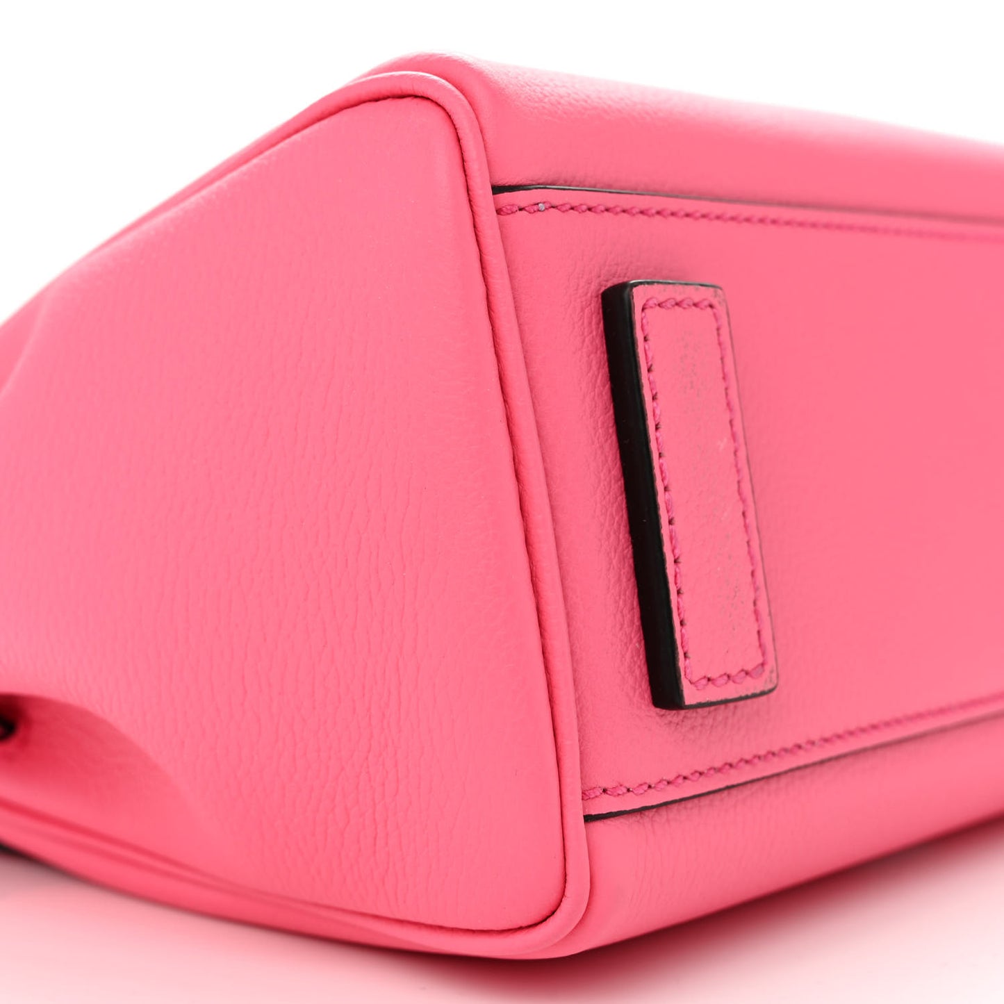 Grained Calfskin Small Chain La Medusa Top Handle Bag Pink