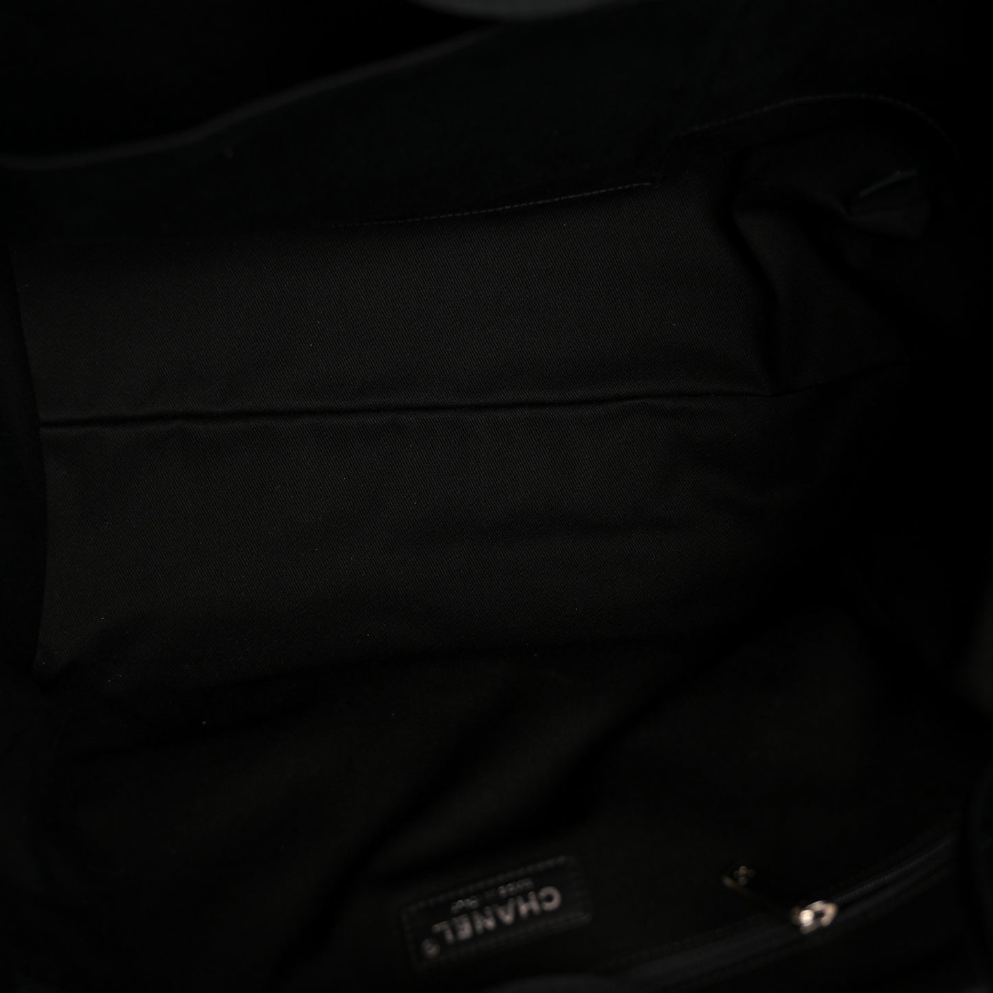 Canvas Sequin Medium Deauville Tote Charcoal