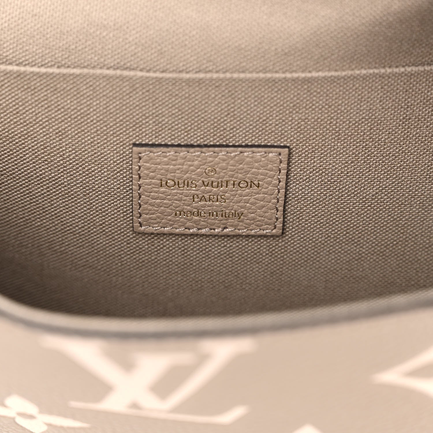 Louis Vuitton Empreinte Monogram Giant Felicie Pochette Tourterelle Creme 7 of 10