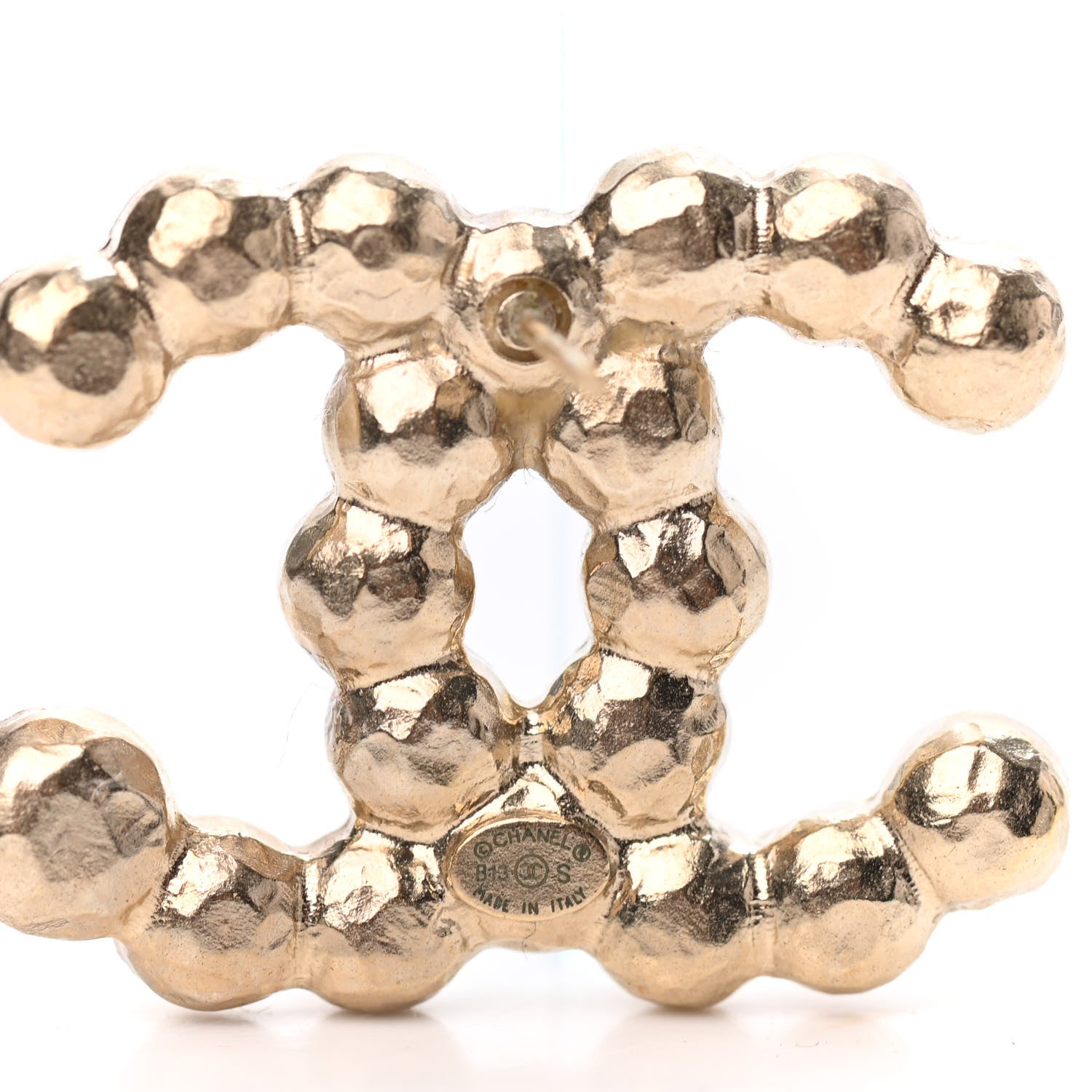 Chanel Pearl CC Earrings Gold 4 of 4