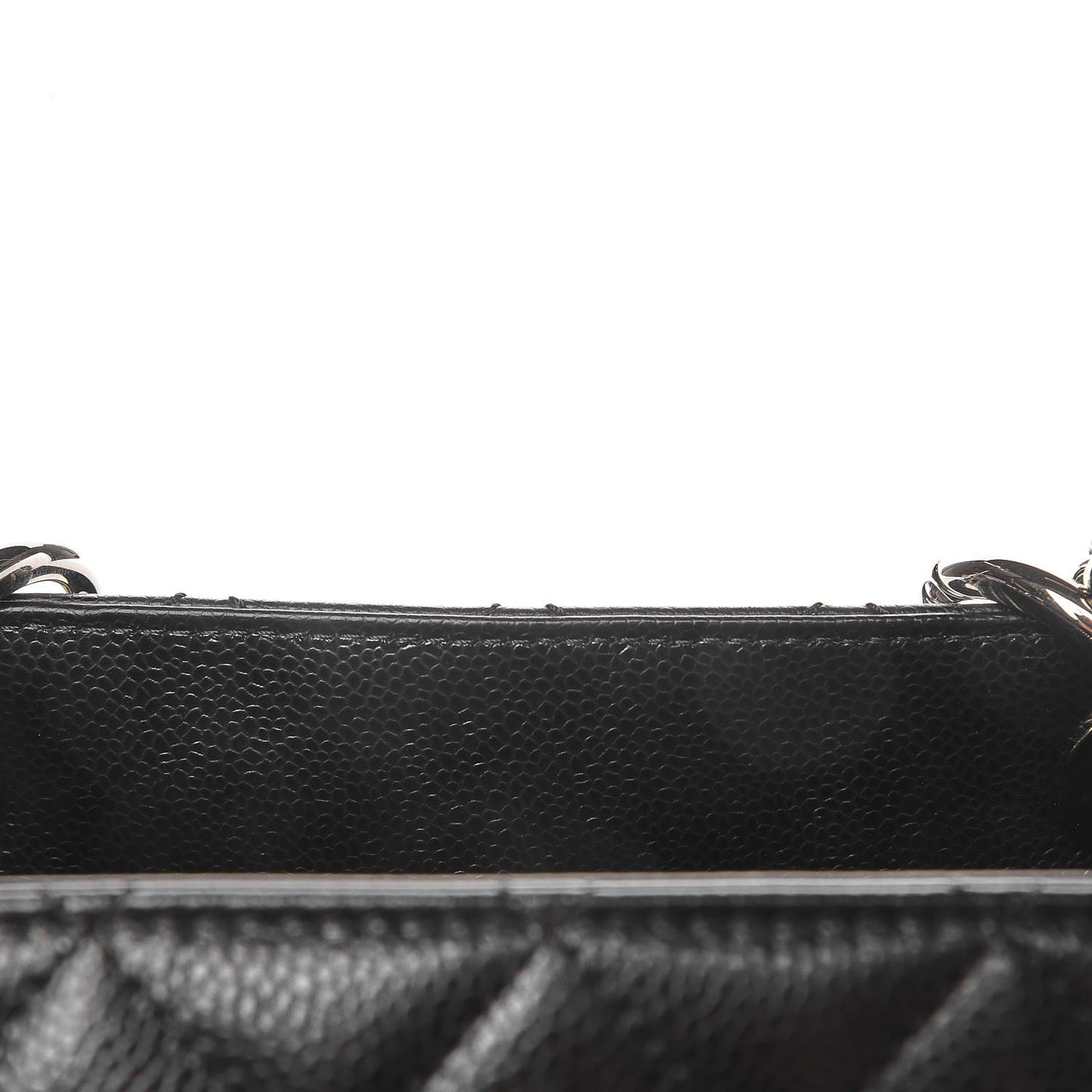 Caviar Quilted Grand Shopping Tote GST Black
