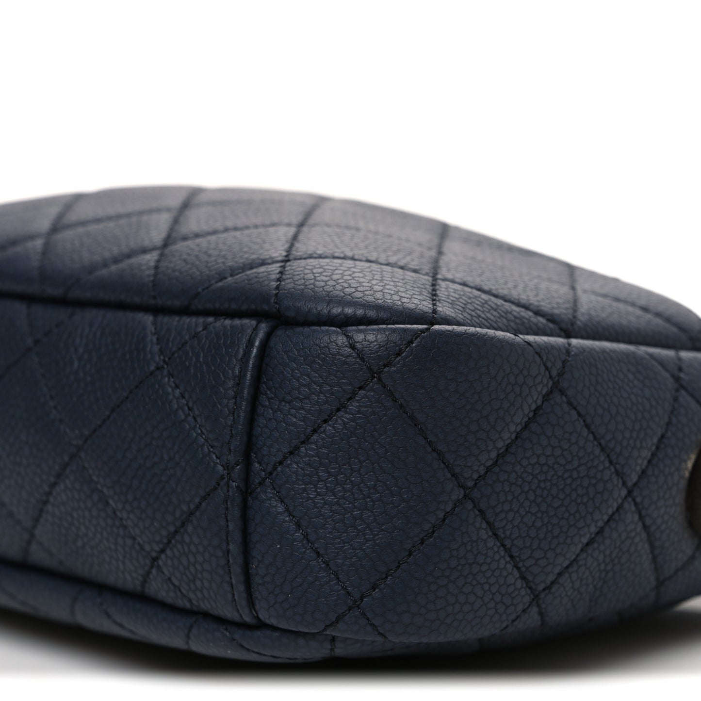 Caviar Quilted Small Coco Tassel Camera Case Dark Navy