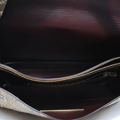 Celine Python Blade Flap Bag Natural 5 of 9