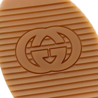 Gucci Monogram Jumbo GG Platform Slide Wedge Sandals 39 Beige Lapis 6 of 10