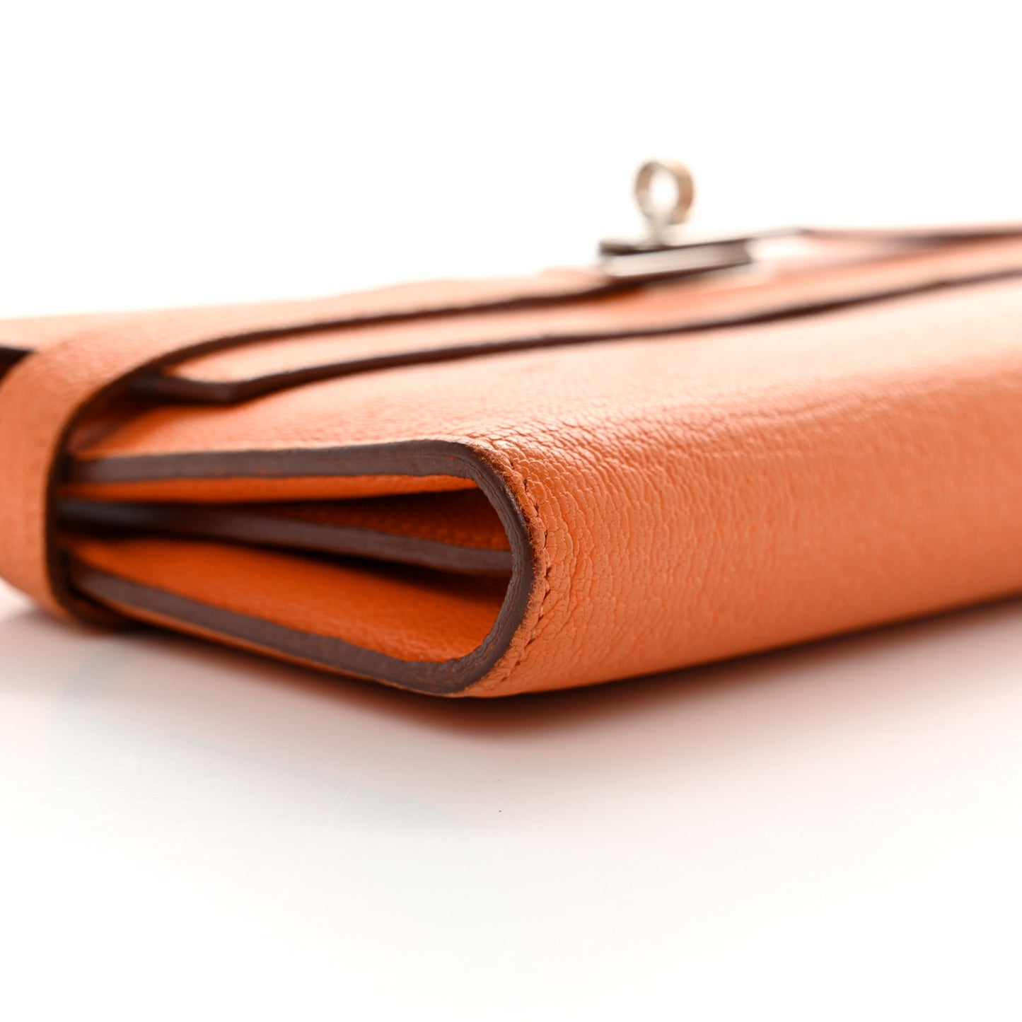 Chevre Mysore Kelly Longue Wallet Orange