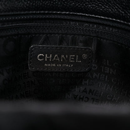 Chanel Calfskin Mademoiselle Lock Cerf Executive Shopper Tote Black 6 of 23