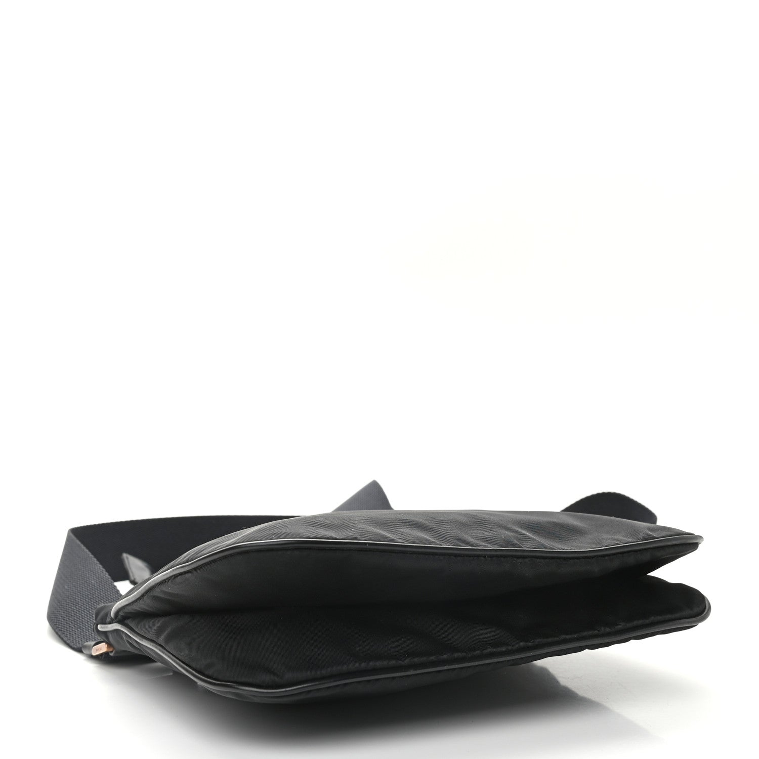 Prada Tessuto Nylon Messenger Bag Black 3 of 9