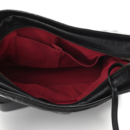 Chanel Aged Calfskin Quilted Large Gabrielle Hobo Black 5 of 12