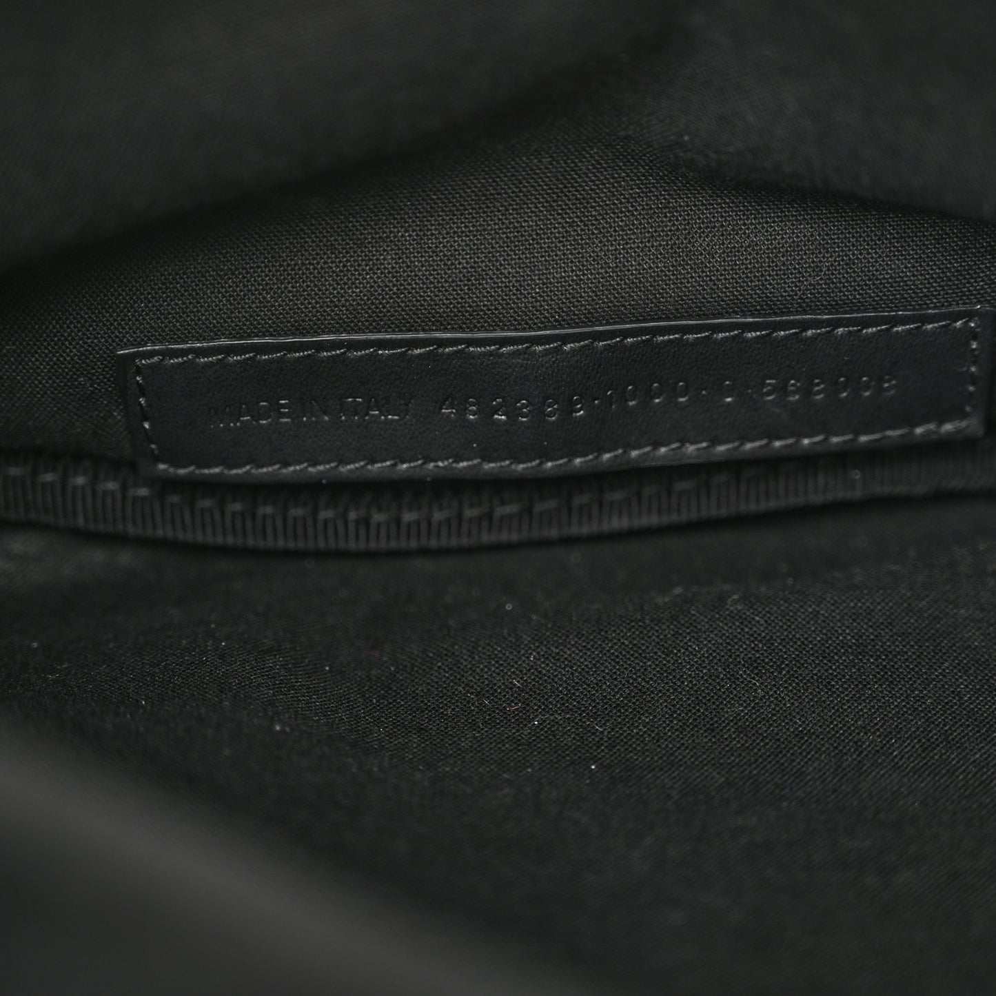 Nylon Canvas Logo Piercing Explorer Beltpack Black White