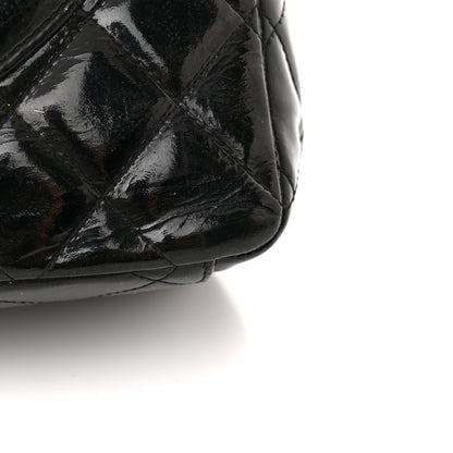 Chanel Patent Quilted Maxi Double Flap Black 21 of 22