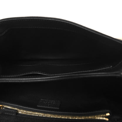 Gucci Sakai Be Green Calfskin Shearling Horsebit 1955 Shoulder Bag Black 6 of 11