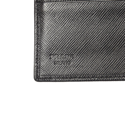 Prada Saffiano Metal Continental Flap Wallet Nero Black 6 of 10