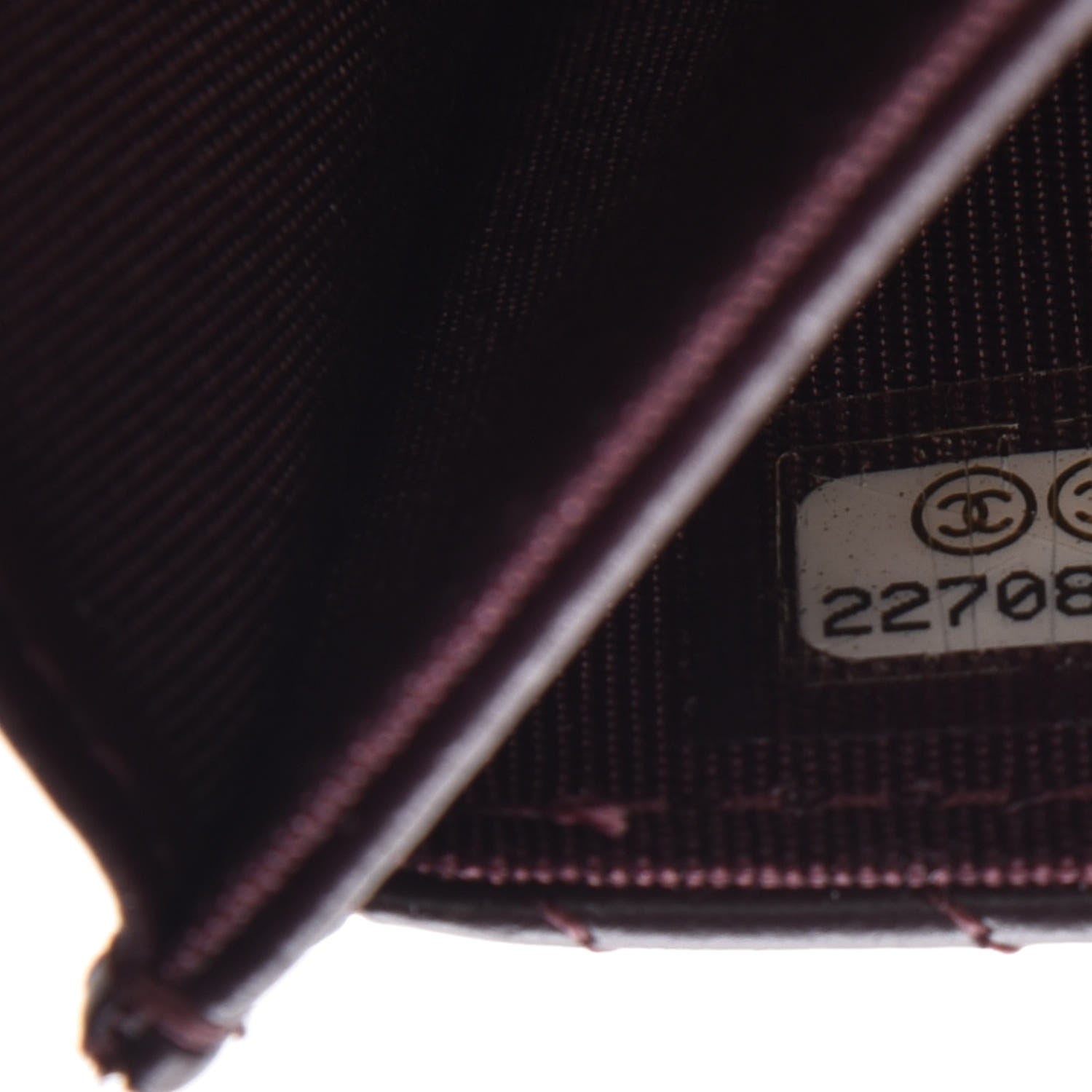 Chanel Aged Calfskin Chevron Quilted Small Reissue Flap Wallet Burgundy 8 of 9
